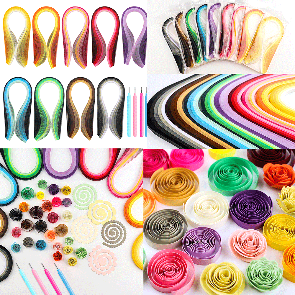 Art Quilling Craft - 100strips/pack Gradient Color Quilling Paper Strips