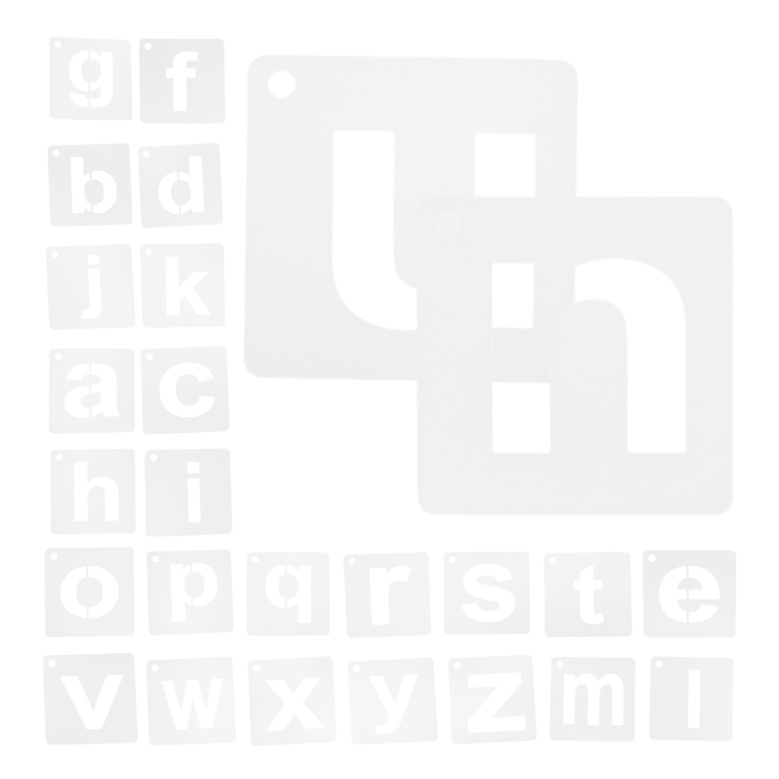 Art And Craft Letter Z - 1Set Plastic Alphabet Stencils A-Z Uppercase