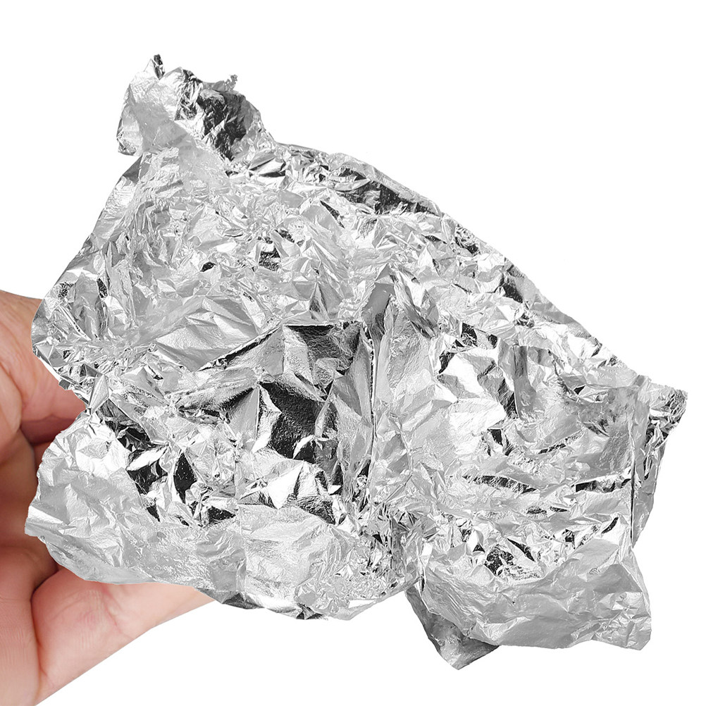 Art Craft With Leaves - 100Pcs Silver Foil Paper Sheets Decorative