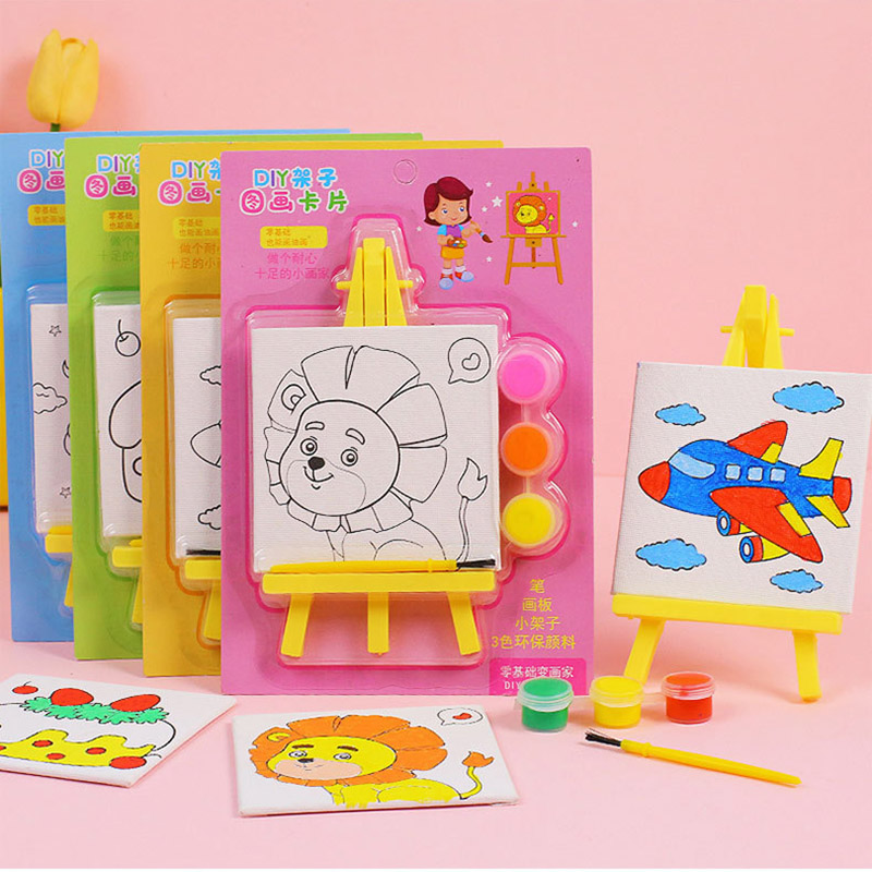 Art Craft Movement - 5 Packs Cartoon DIY Oil Painting
