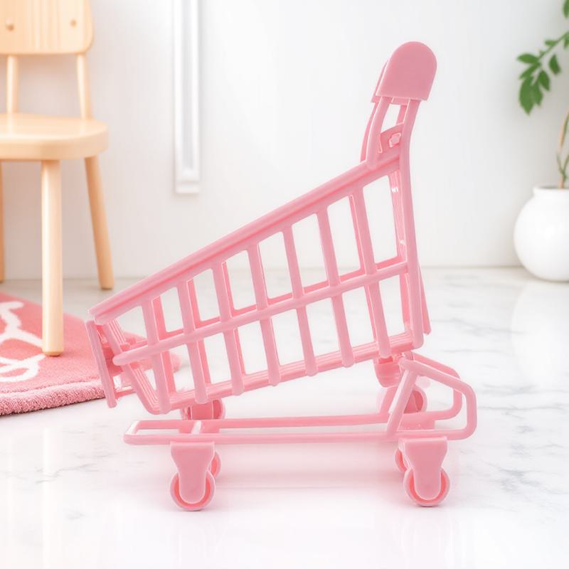 Art Craft Shop - 1Pcs Mini Shopping Cart Trolly Desktop