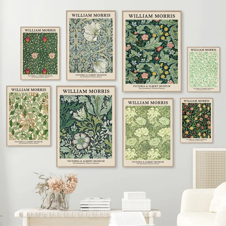 Art Craft William Morris - Abstract Scandinavian Wall Art William Morris