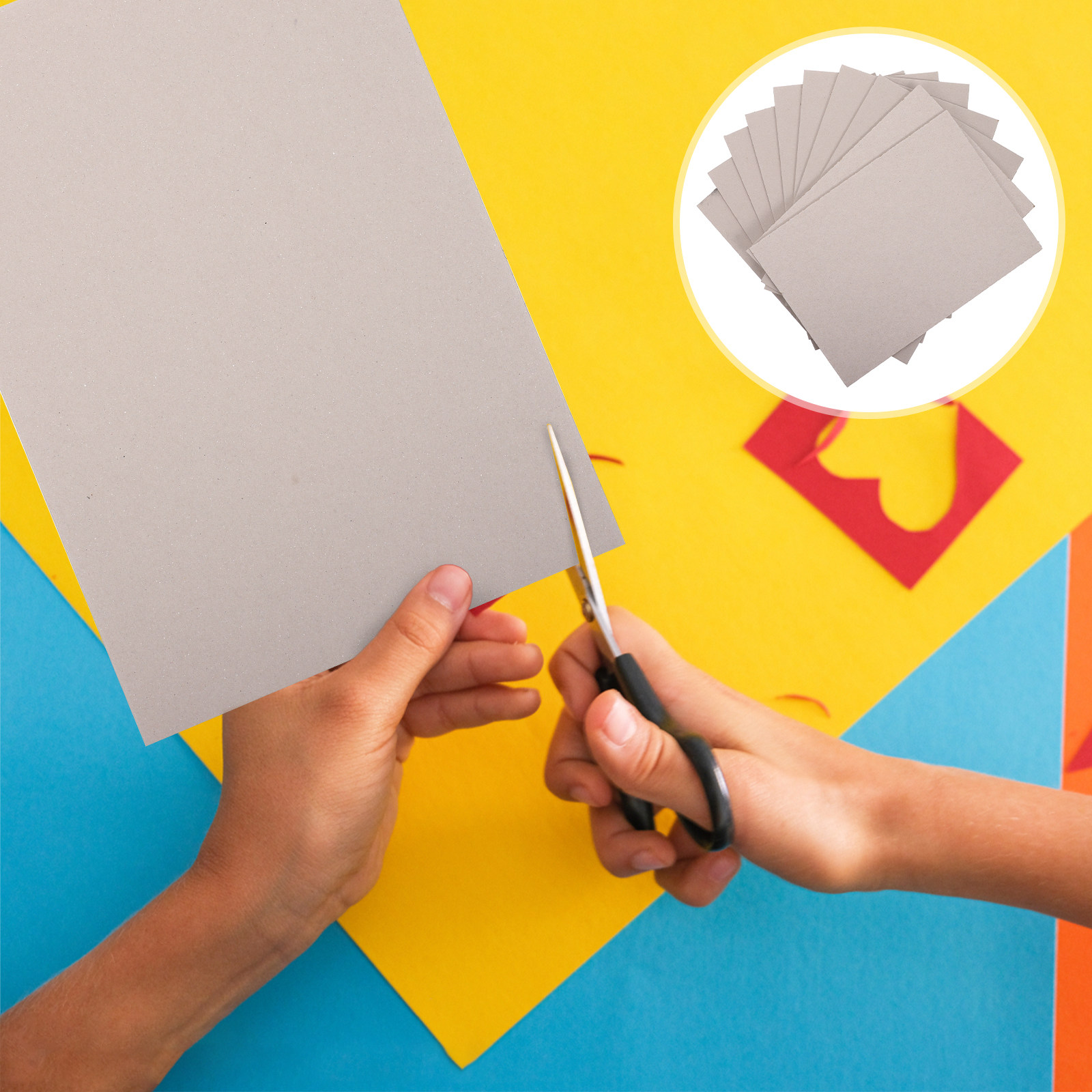 Art Craft Board - Double Sided Grey Paperboard A4 1.2mm