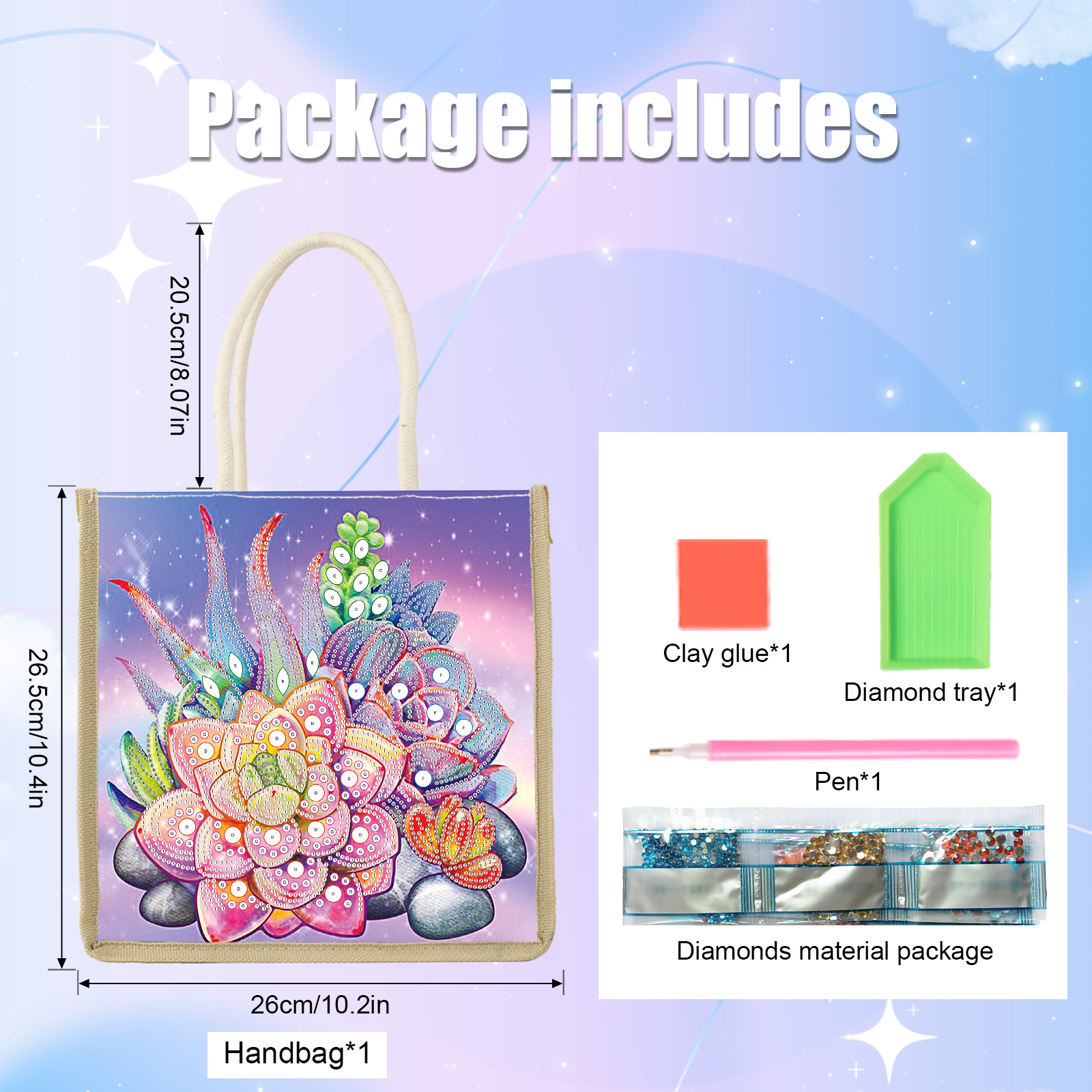 Diamond Art Painting Handbag K - Art Craft Shop avaliação e preço