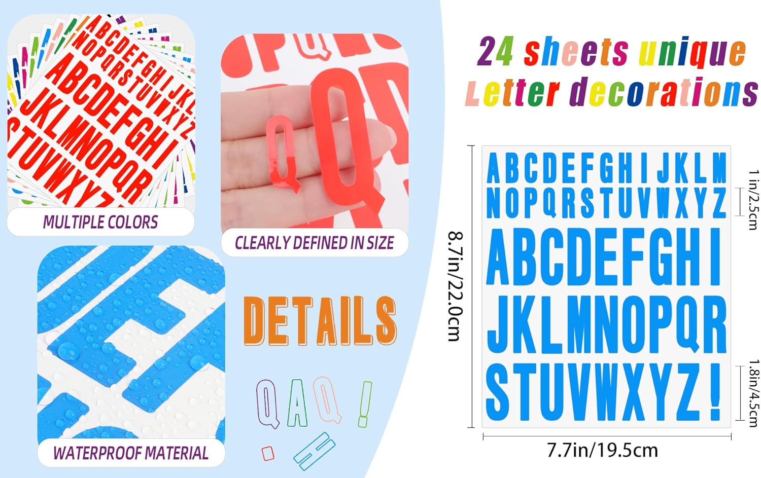 12 sheets 1 inch 2 inch Letter - Art And Craft Letter Z avaliação e preço