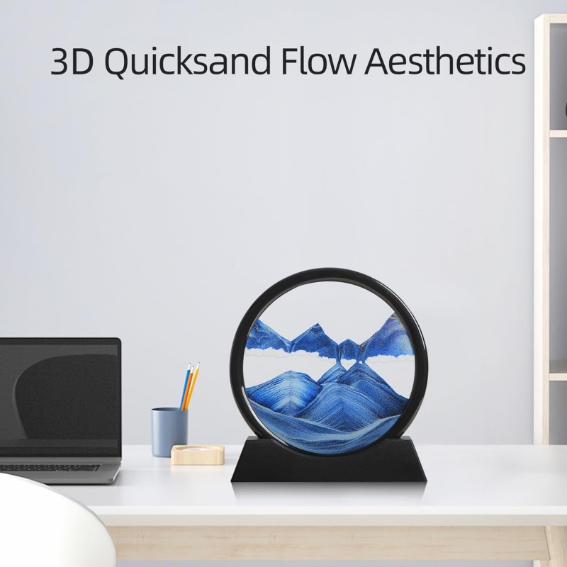 3D Hourglass Quicksand Moving  - Art Craft Movement avaliação e preço