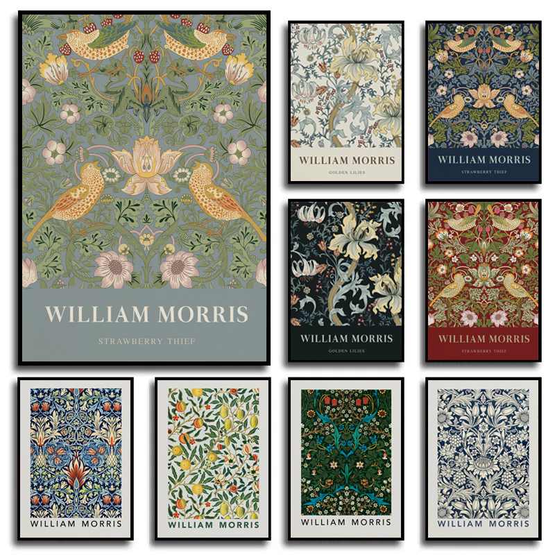 William Morris Abstract Flower - Art Craft William Morris avaliação e preço