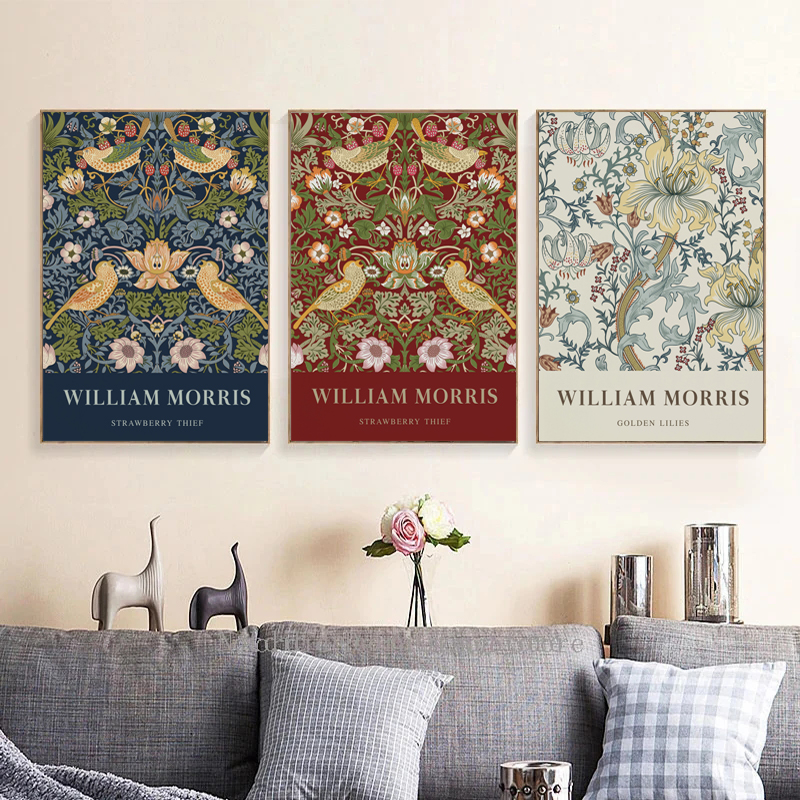 William Morris Abstract Flower - Art Craft William Morris avaliação e preço