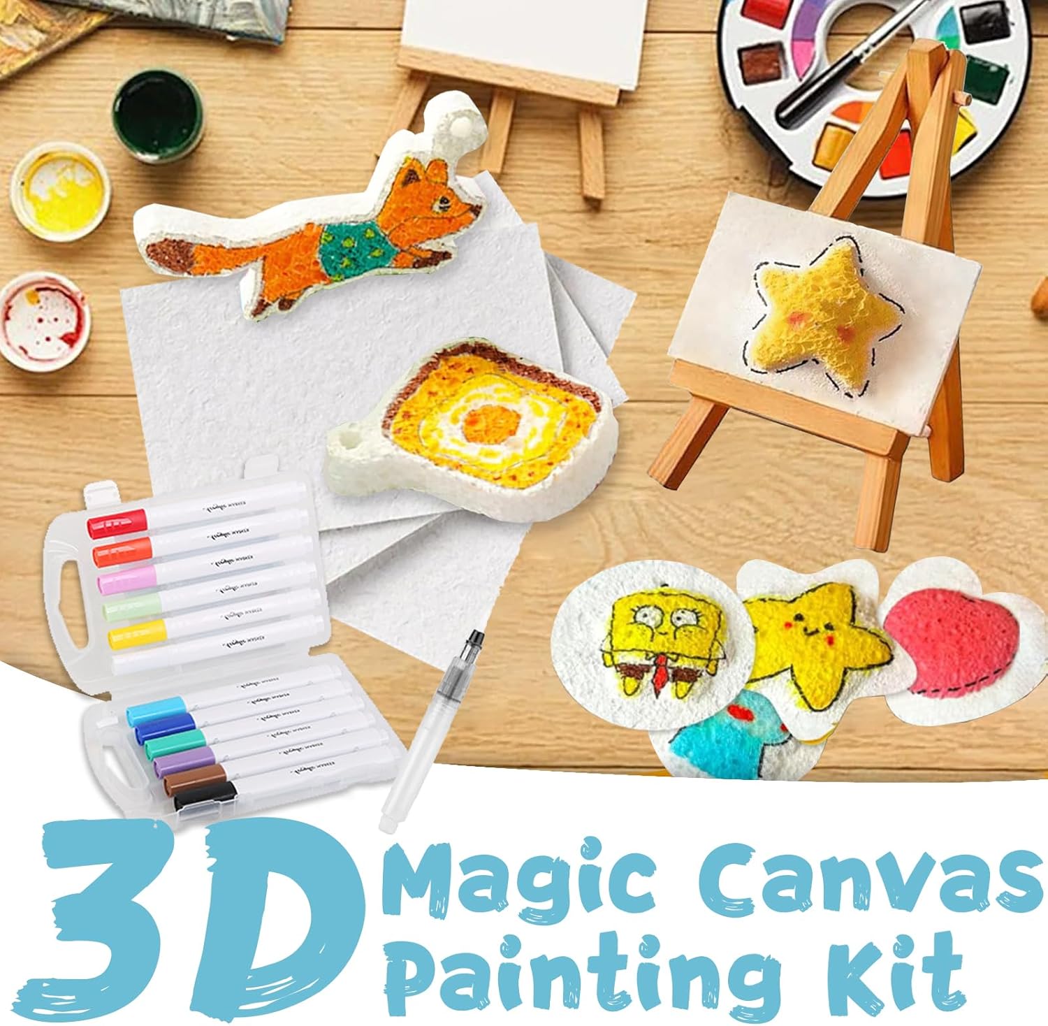 3D Puffy Foam Texture Painting - Art Craft Board avaliação e preço