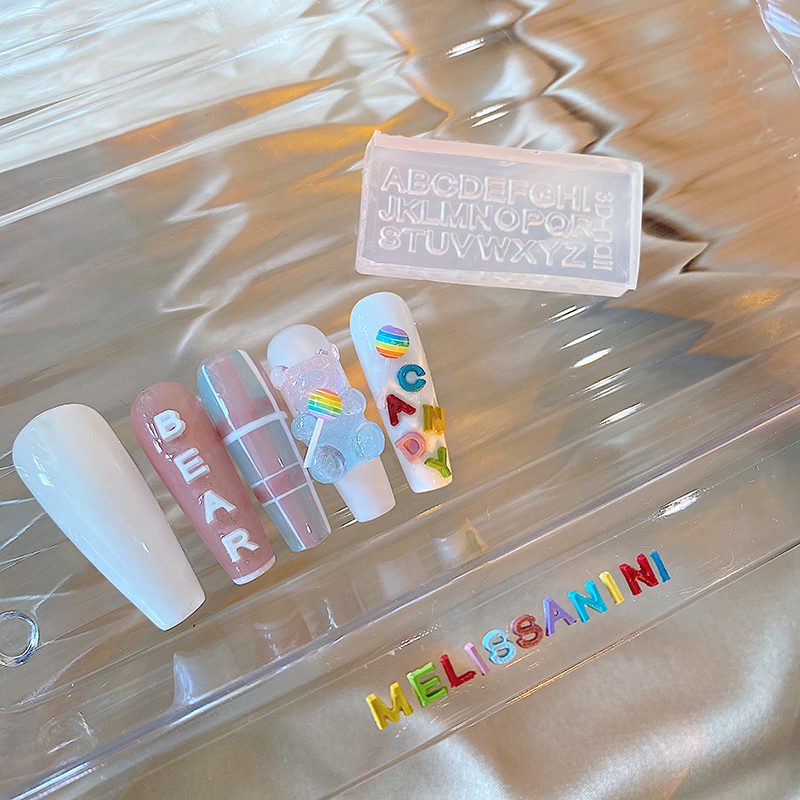 A-Z Letters Nail Art Silicone  - Art And Craft Letter Z avaliação e preço