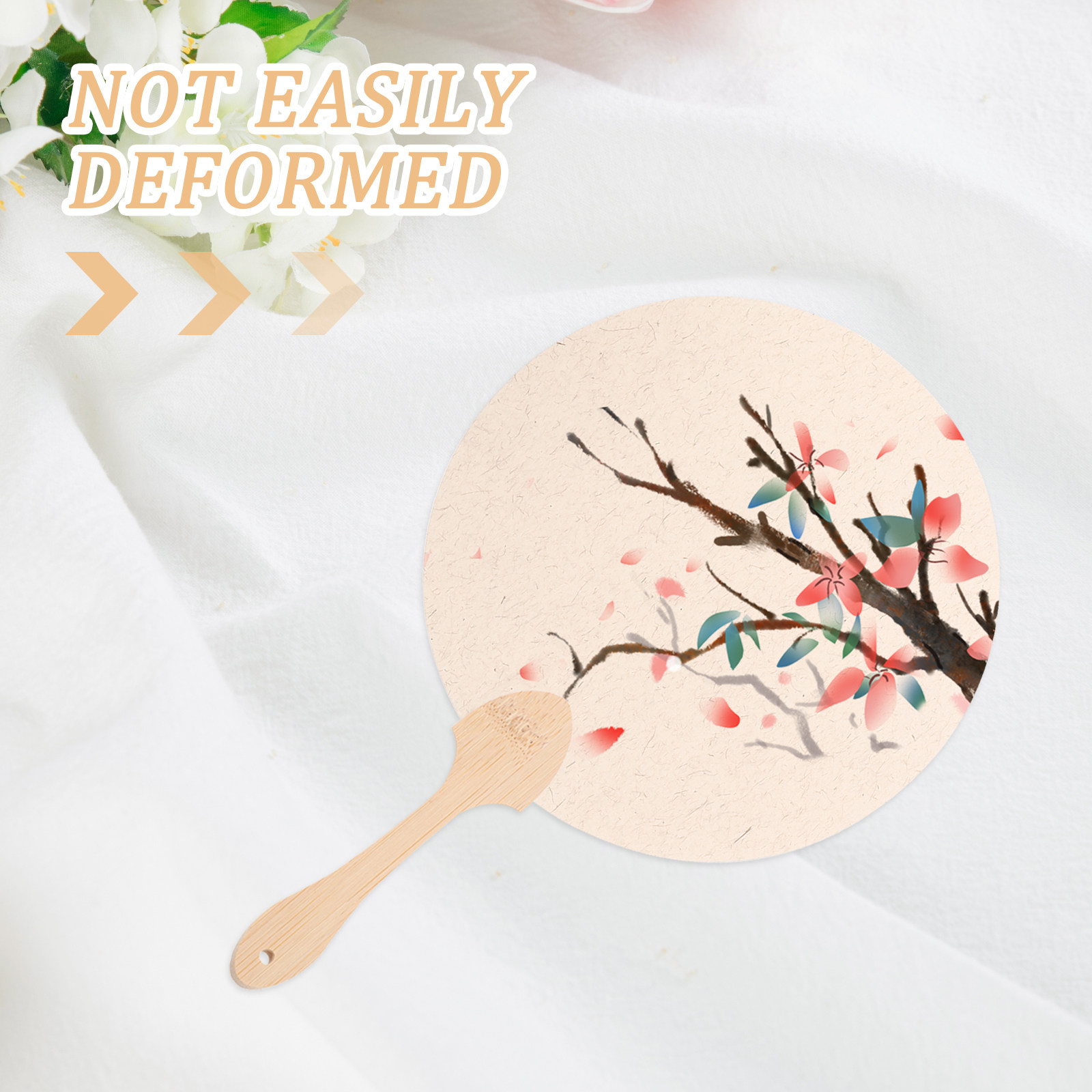 8pcs Wooden Fan Handles Bamboo - Art Craft Store avaliação e preço