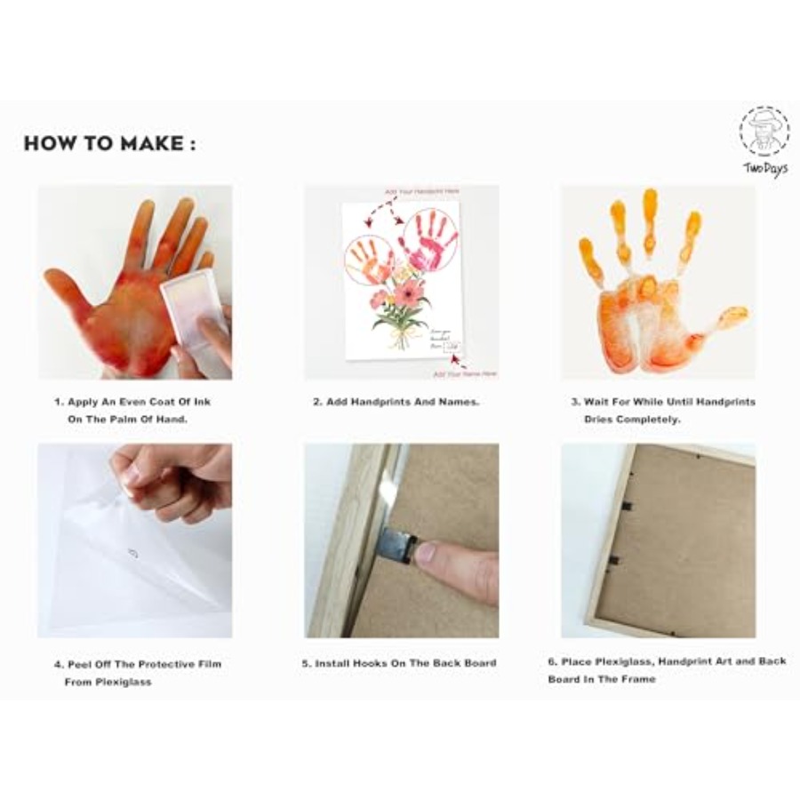 Flower Bouquet Handprint Art C - Art & Craft On Wild Animals For Preschoolers avaliação e preço