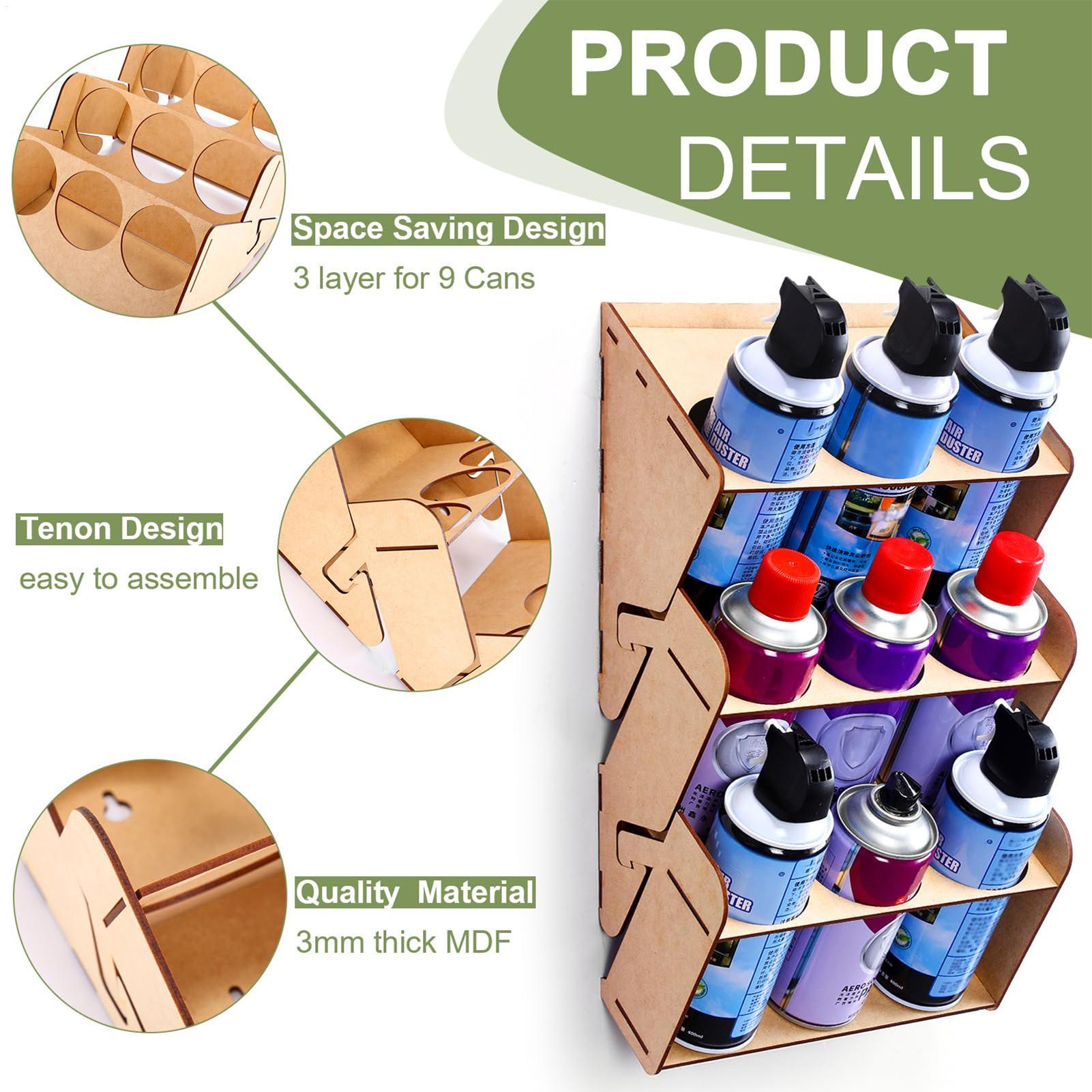 3-Tier Wall Mounted Spray Can  - Art Craft Shop avaliação e preço