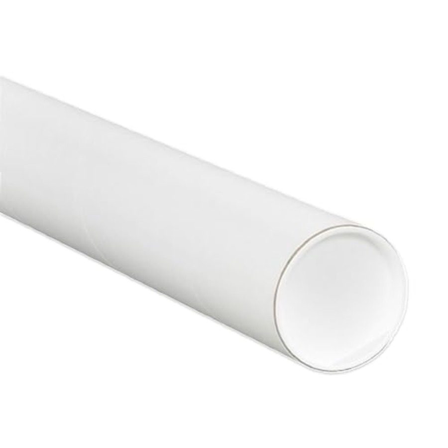 Cardboard Tubes with Caps, 18