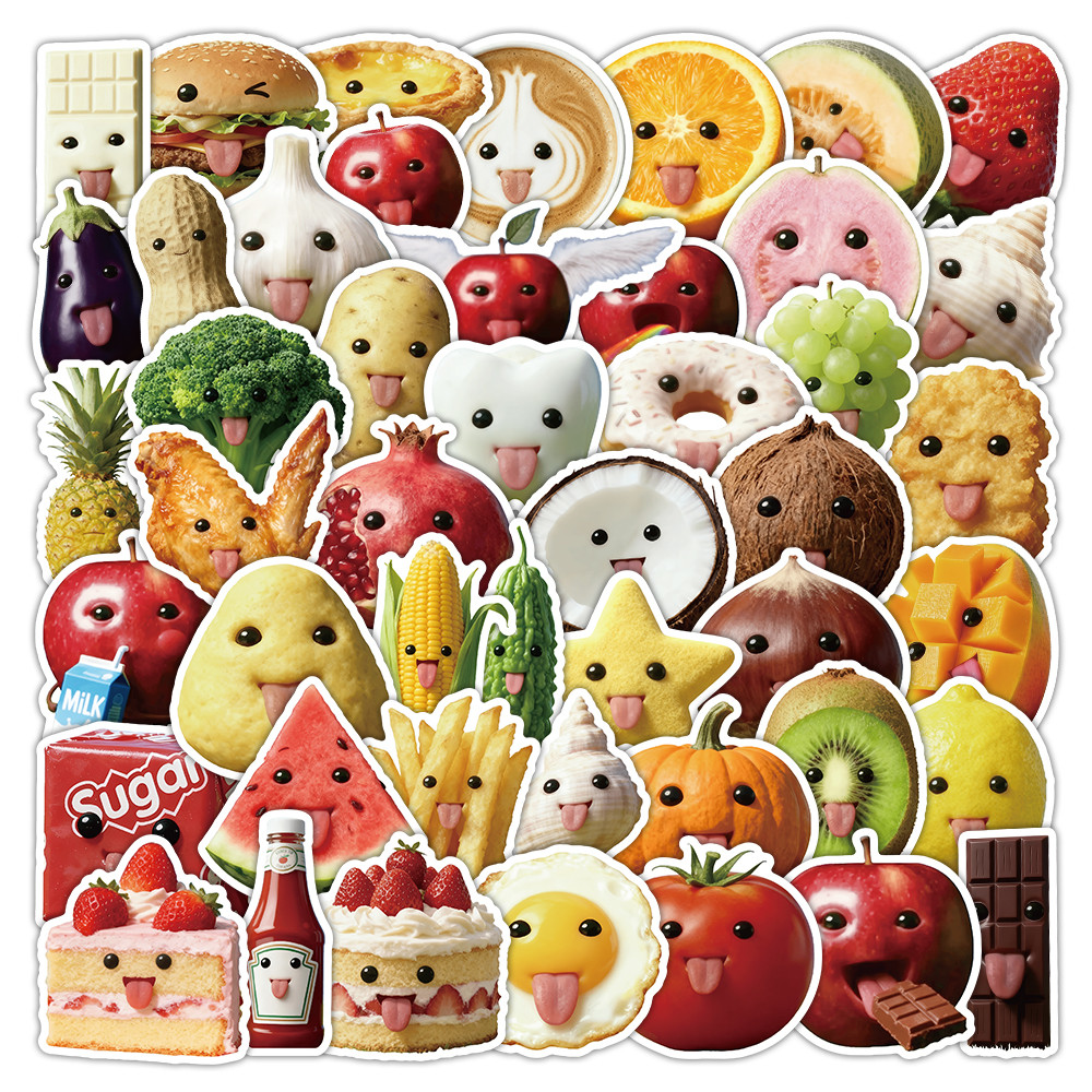53 Pcs Abstract Art Style Food - Art Craft Store avaliação e preço