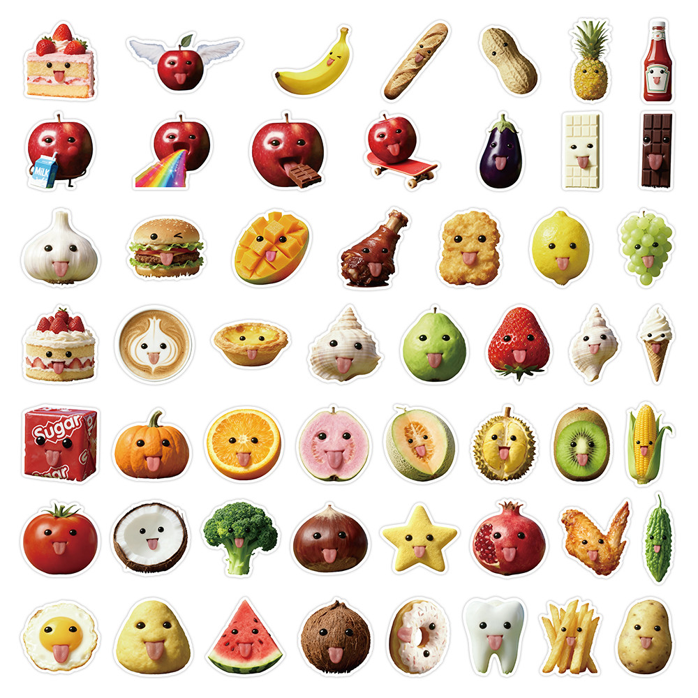 53 Pcs Abstract Art Style Food - Art Craft Store avaliação e preço
