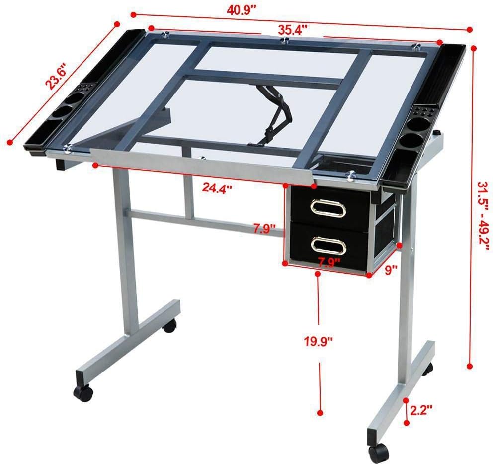 Adjustable Drafting Draft Tabl - Artwork Craft avaliação e preço