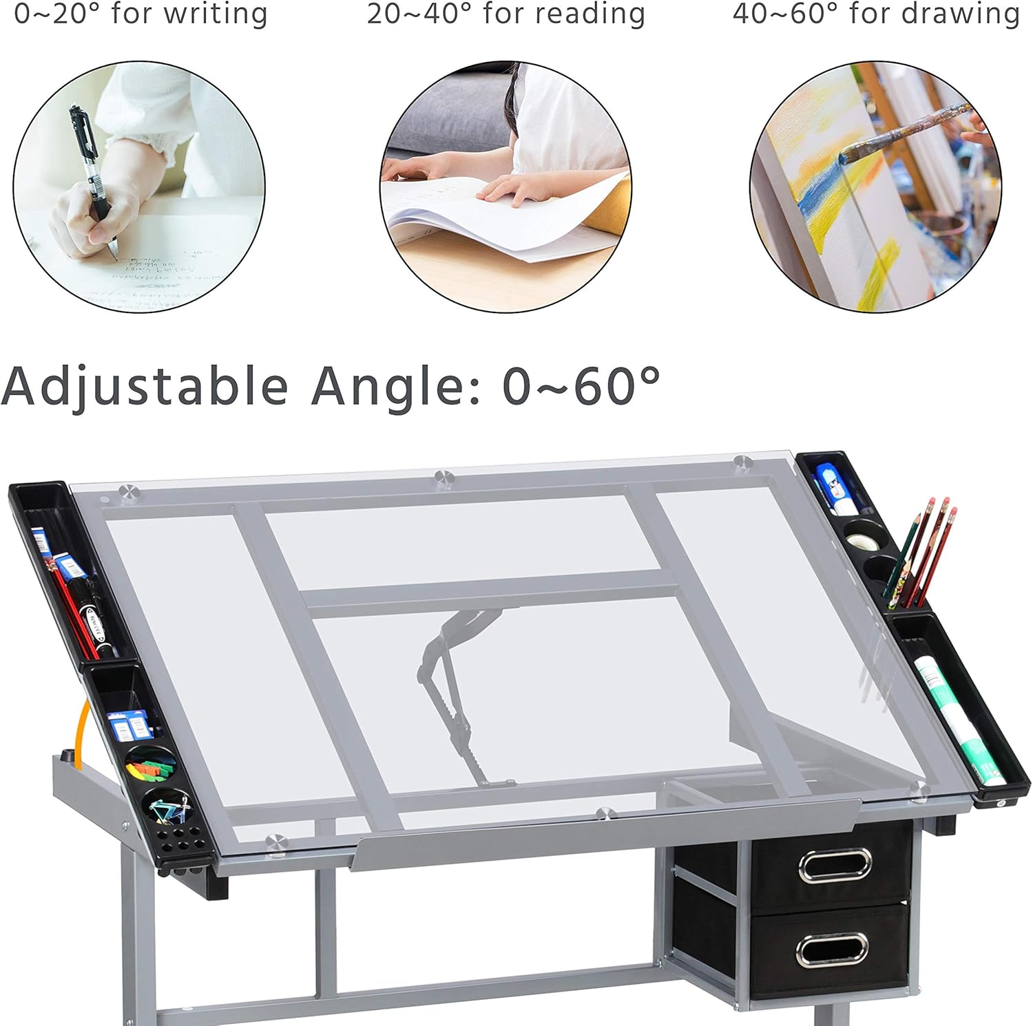 Adjustable Drafting Draft Tabl - Artwork Craft avaliação e preço