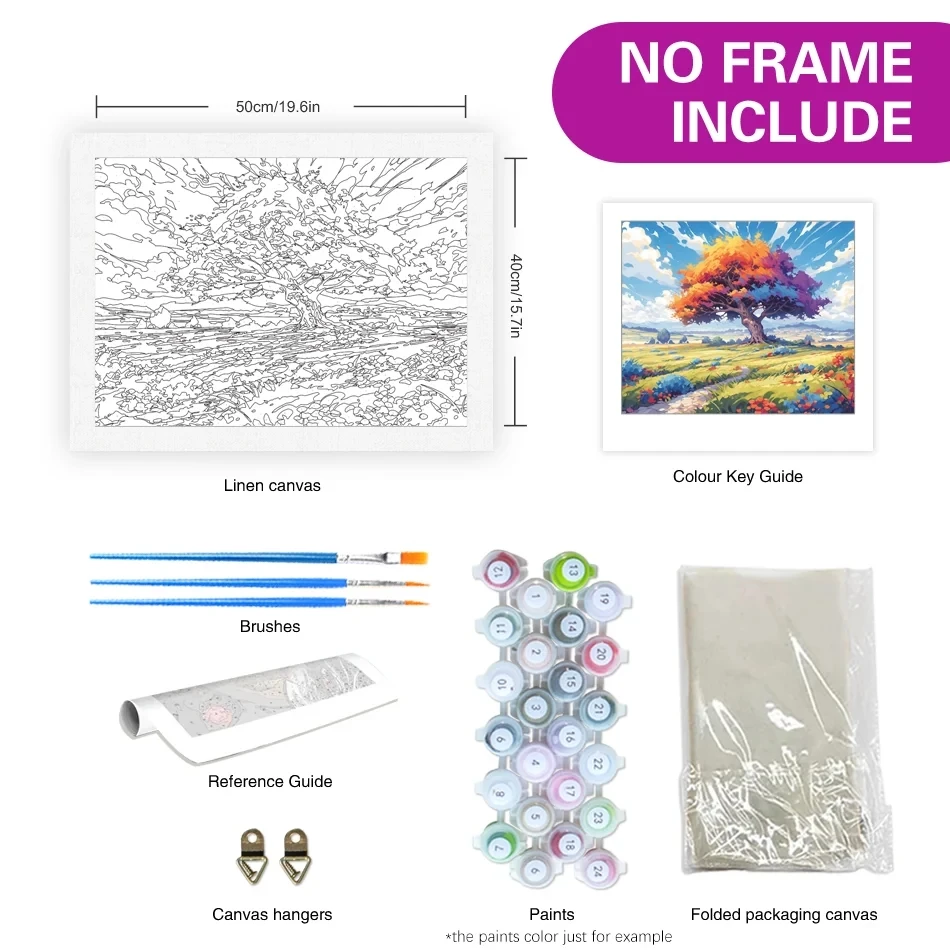 RUOPOTY Acrylic Paint Frame Di - Art Craft Number avaliação e preço