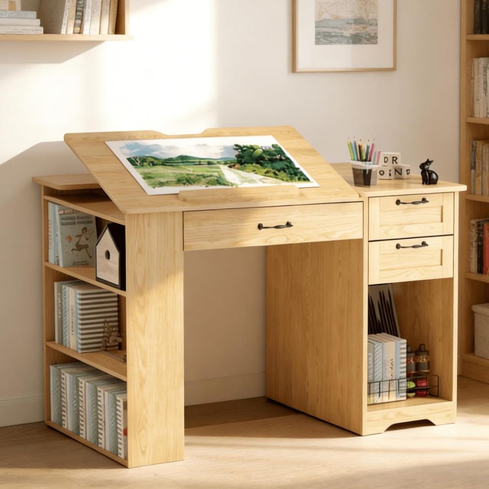 Adjustable Desk with Storage,  - Art & Craft Paper Origami avaliação e preço