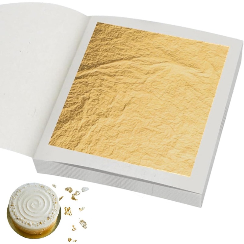 Real 24K Gold Leaf Sheets in 3 - Art Craft With Leaves avaliação e preço