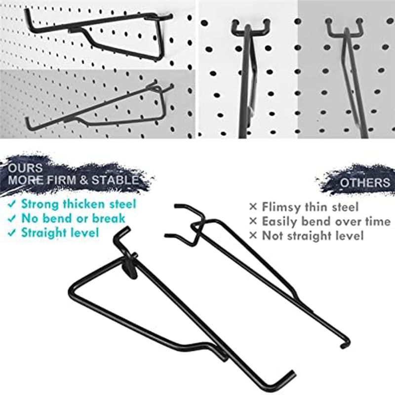 75STO-Peg Board Shelf Hooks, 8 - Art Craft Board avaliação e preço