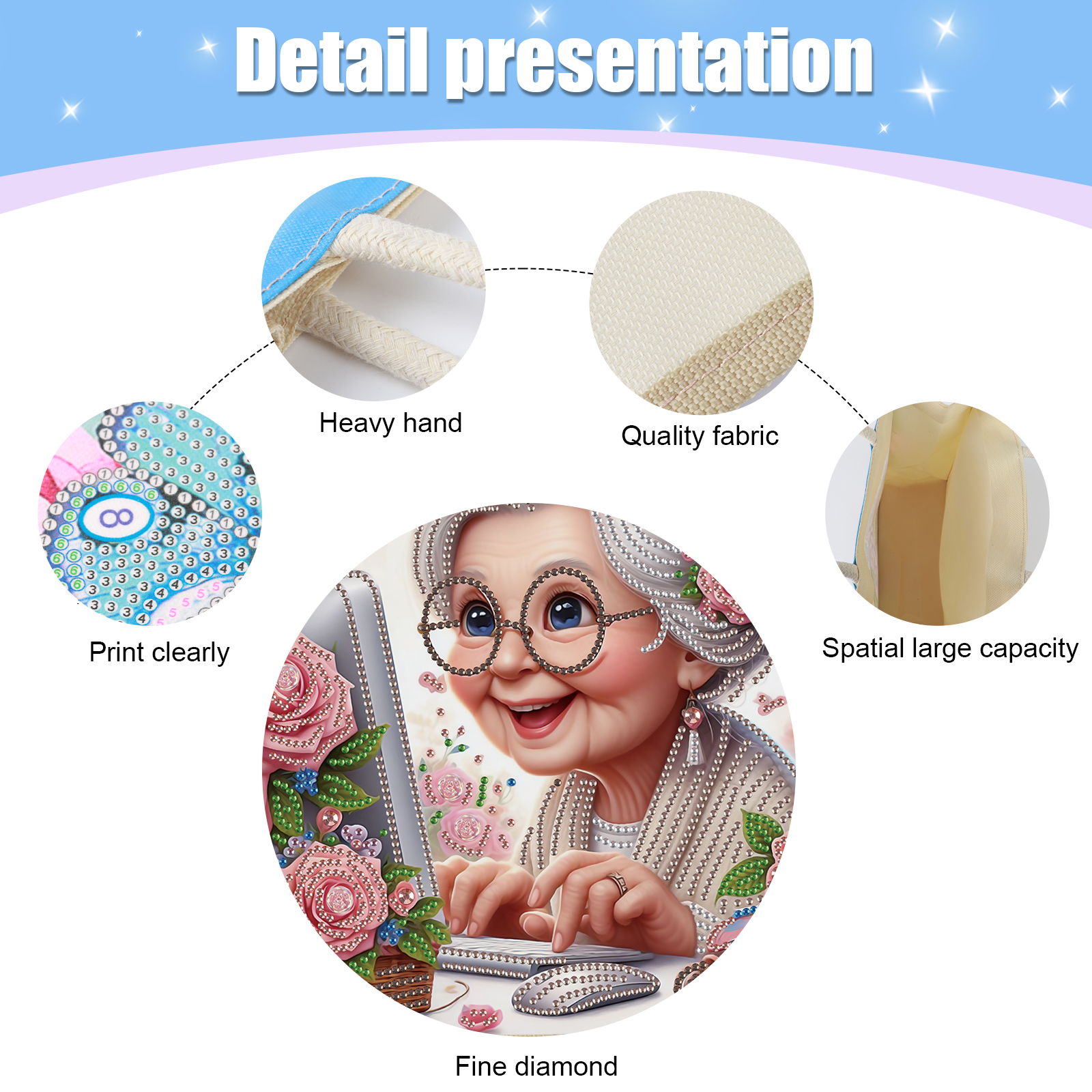 Diamond Art Painting Handbag K - Art Craft Shop avaliação e preço