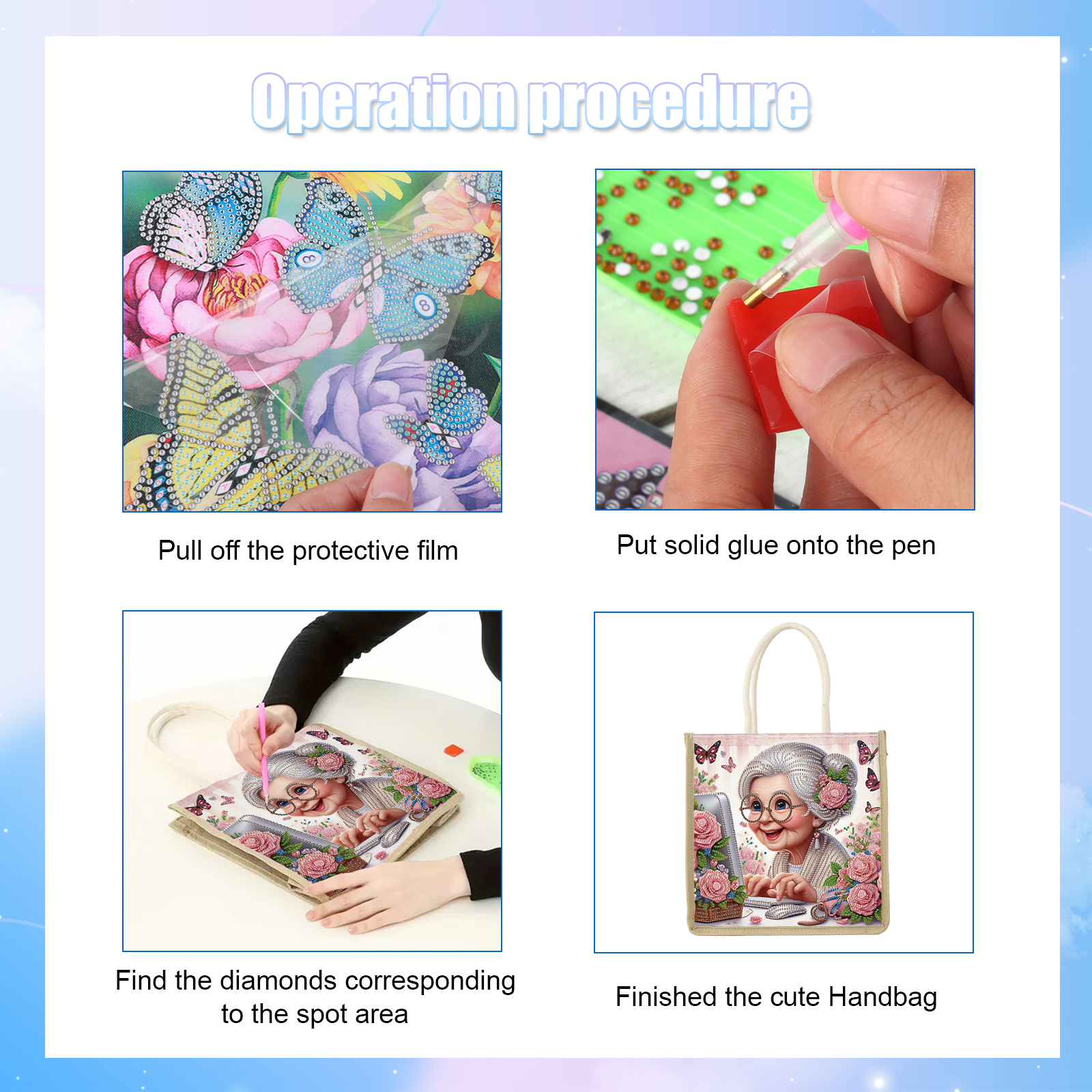 Diamond Art Painting Handbag K - Art Craft Shop avaliação e preço