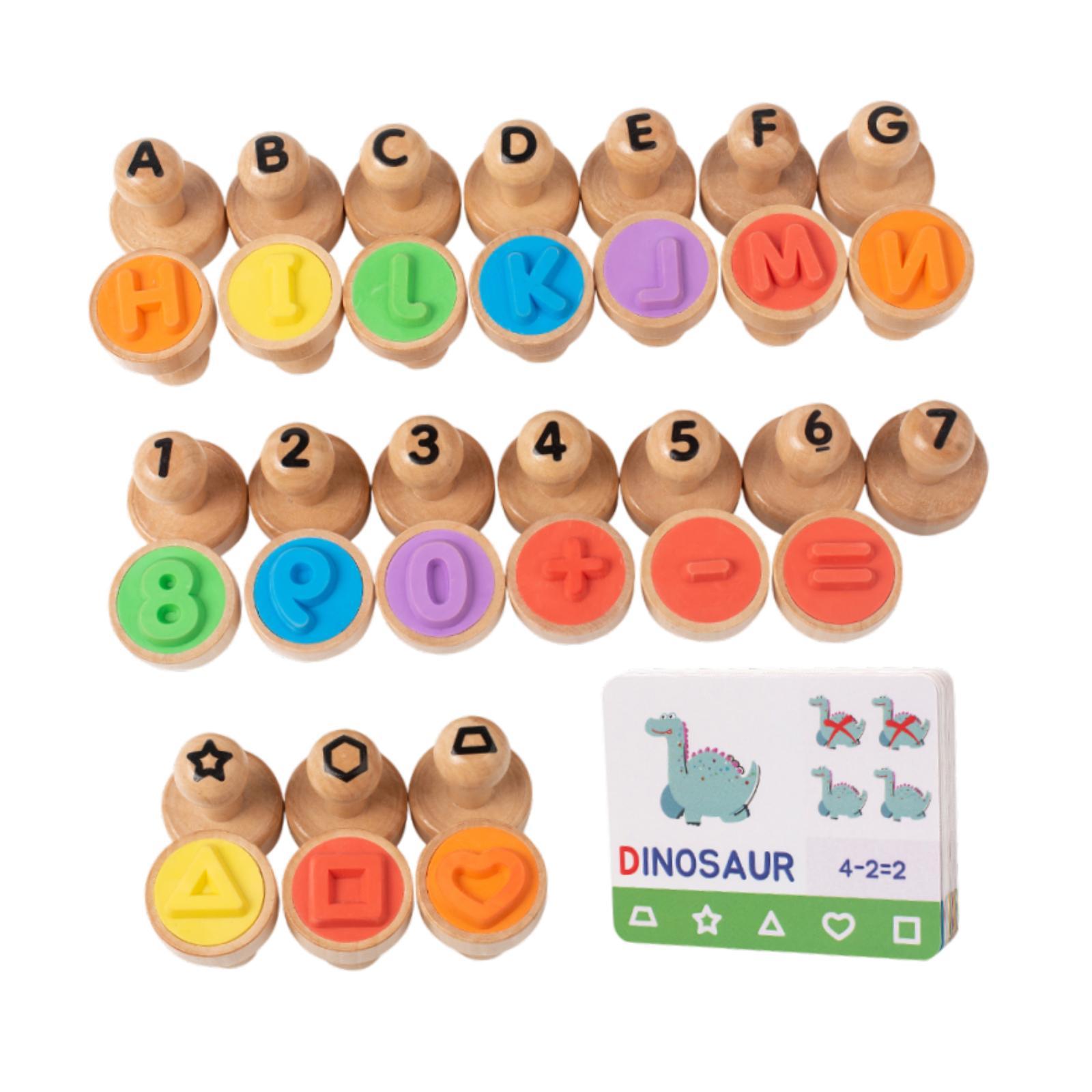 Wooden Alphabet Number Stamp E - Art Craft Number avaliação e preço