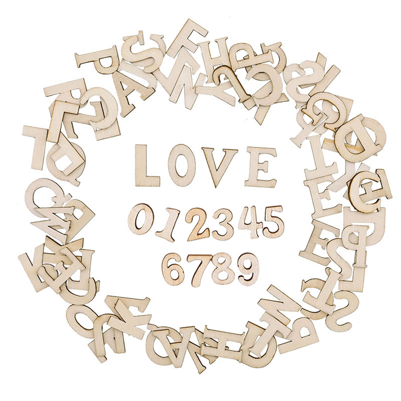 100pcs Wood English Alphabet D - Art Craft Number avaliação e preço