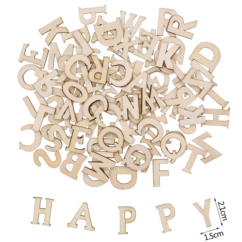 100pcs Wood English Alphabet D - Art Craft Number avaliação e preço
