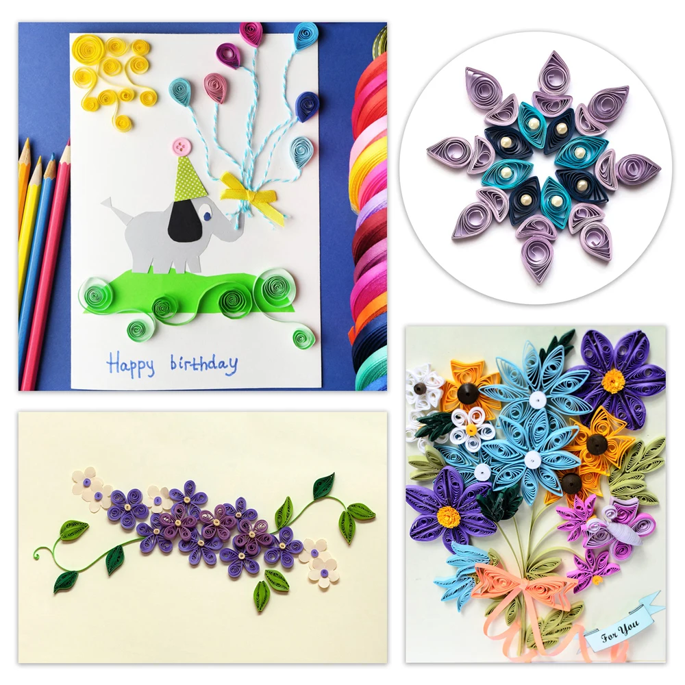 100strips/pack Gradient Color  - Art Quilling Craft avaliação e preço
