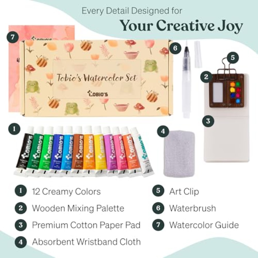 Original Mini Wooden Watercolo - Art & Craft Paper Origami avaliação e preço