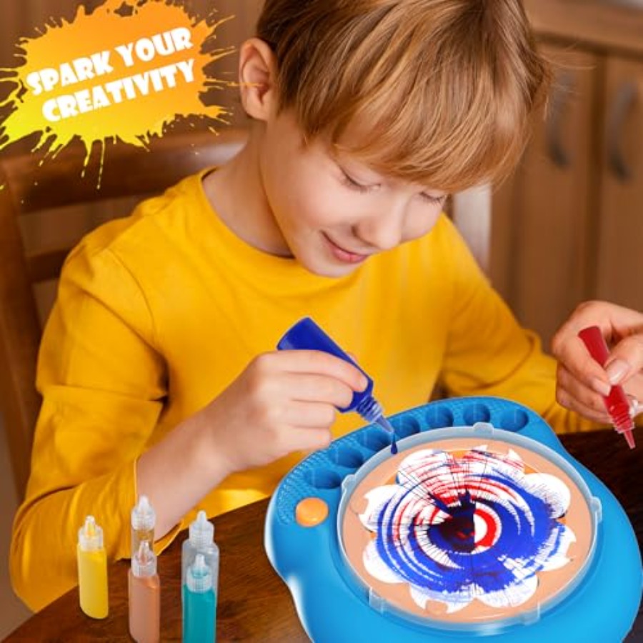 Spin Art hine for,Paint Spinne - Art Craft Board avaliação e preço