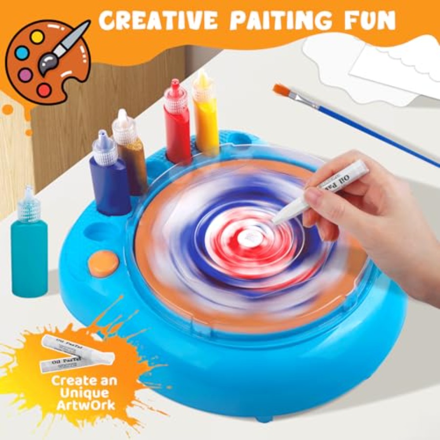 Spin Art hine for,Paint Spinne - Art Craft Board avaliação e preço