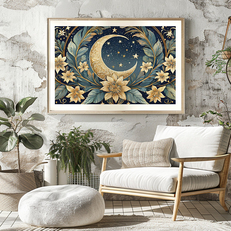 Moon Stars William Morris Styl - Art Craft William Morris avaliação e preço