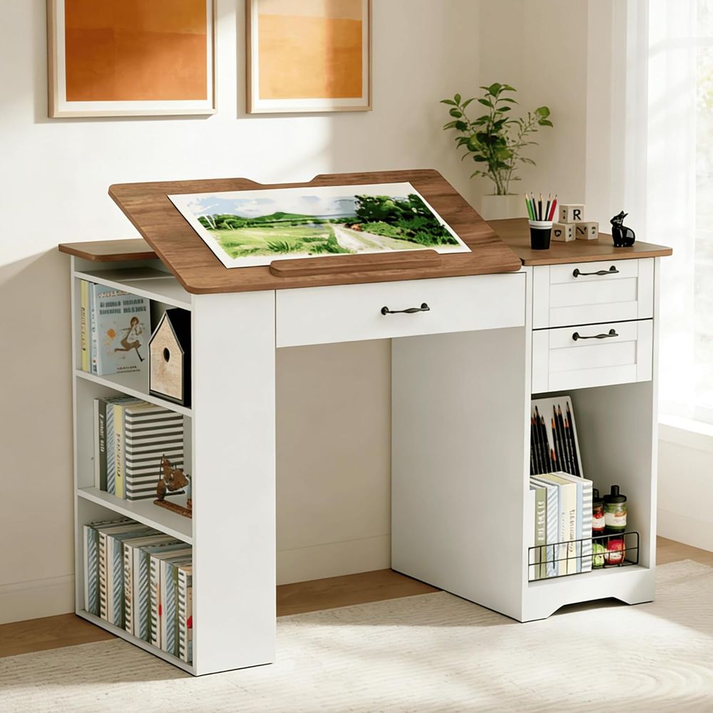 Adjustable Desk with Storage a - Art & Craft Paper Origami avaliação e preço