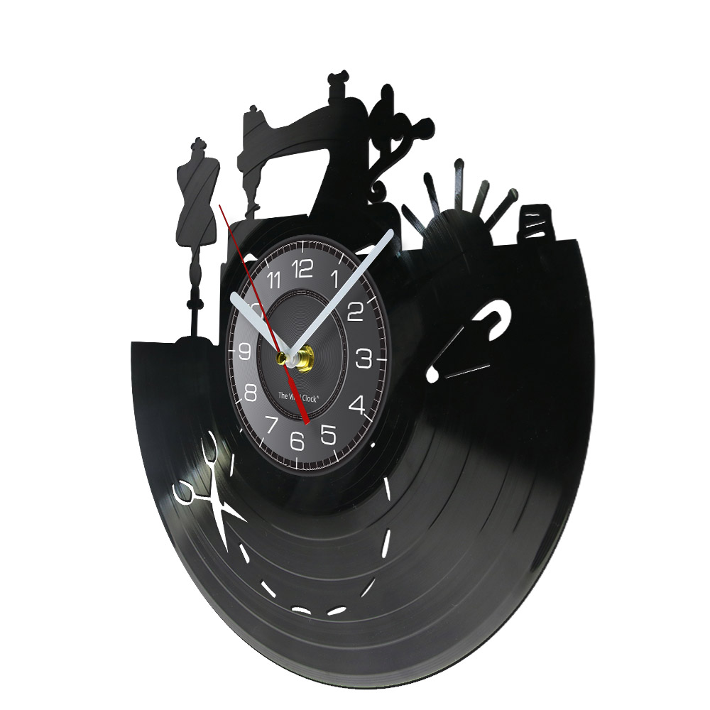Sewing Machine Wall Clock Art  - Art Craft Store avaliação e preço