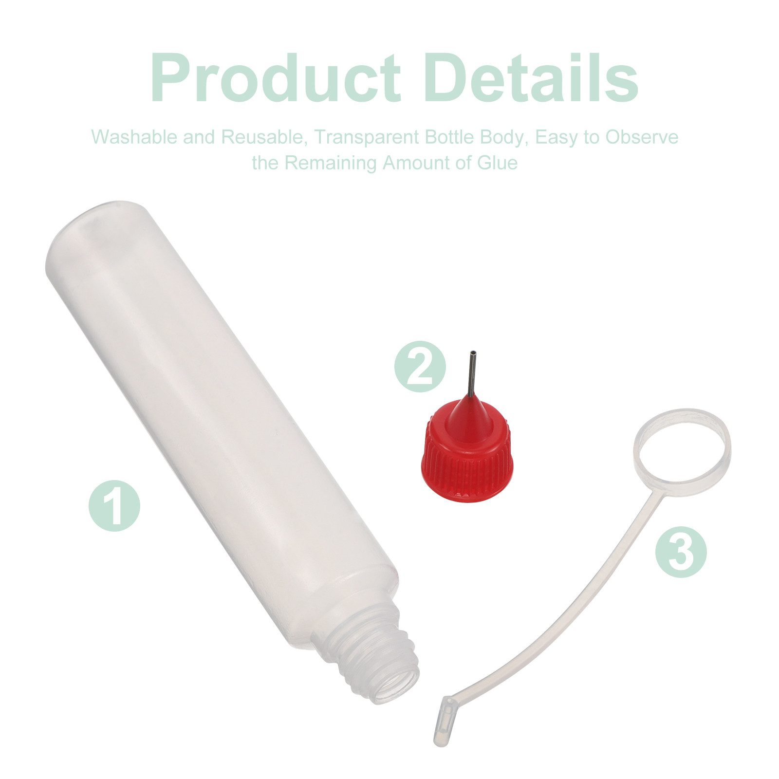 20Pcs Precision Glue Bottle Cl - Art Quilling Craft avaliação e preço