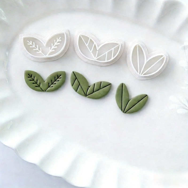 8Pcs Floral Leaf Polymer Clay  - Art Craft With Leaves avaliação e preço