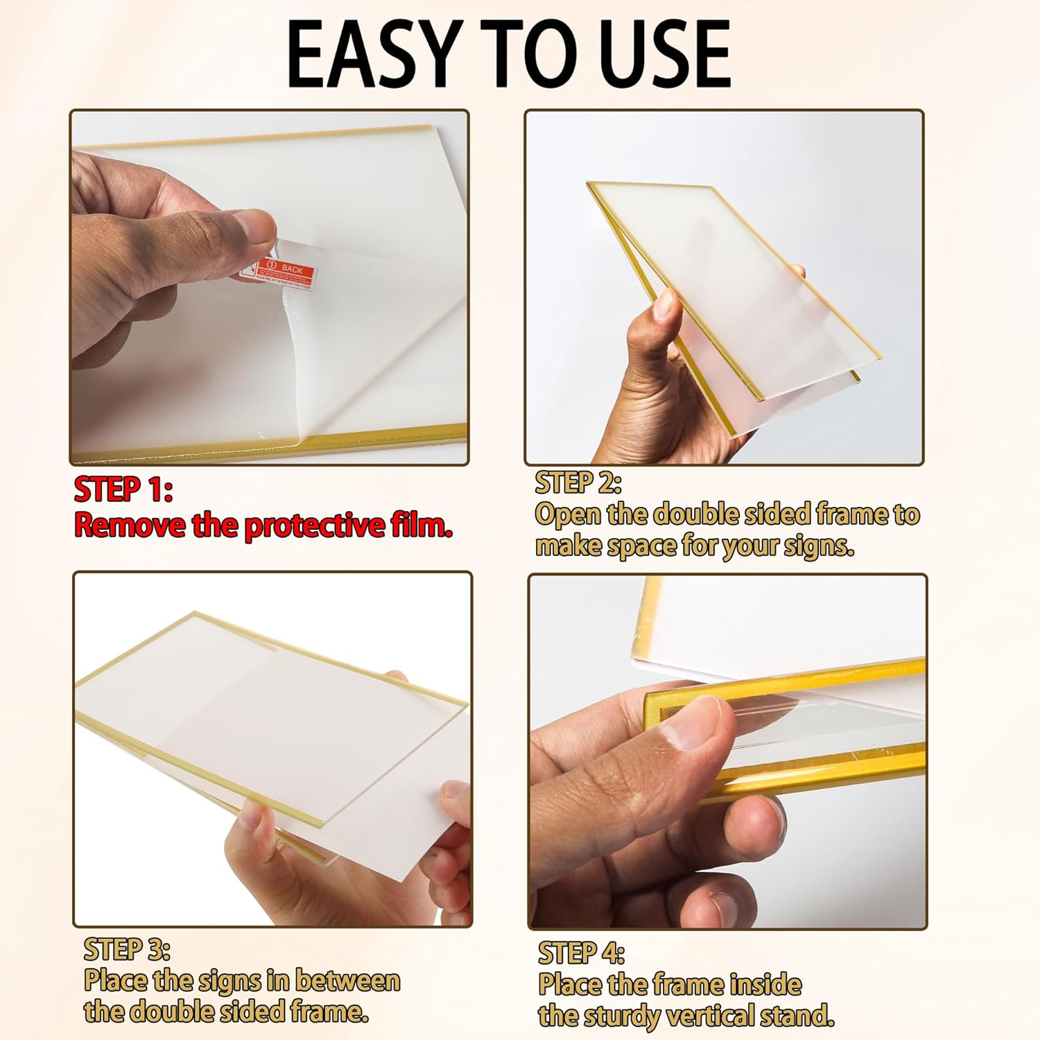 4x6inch Acrylic Sign Holder Wi - Art Craft Movement avaliação e preço