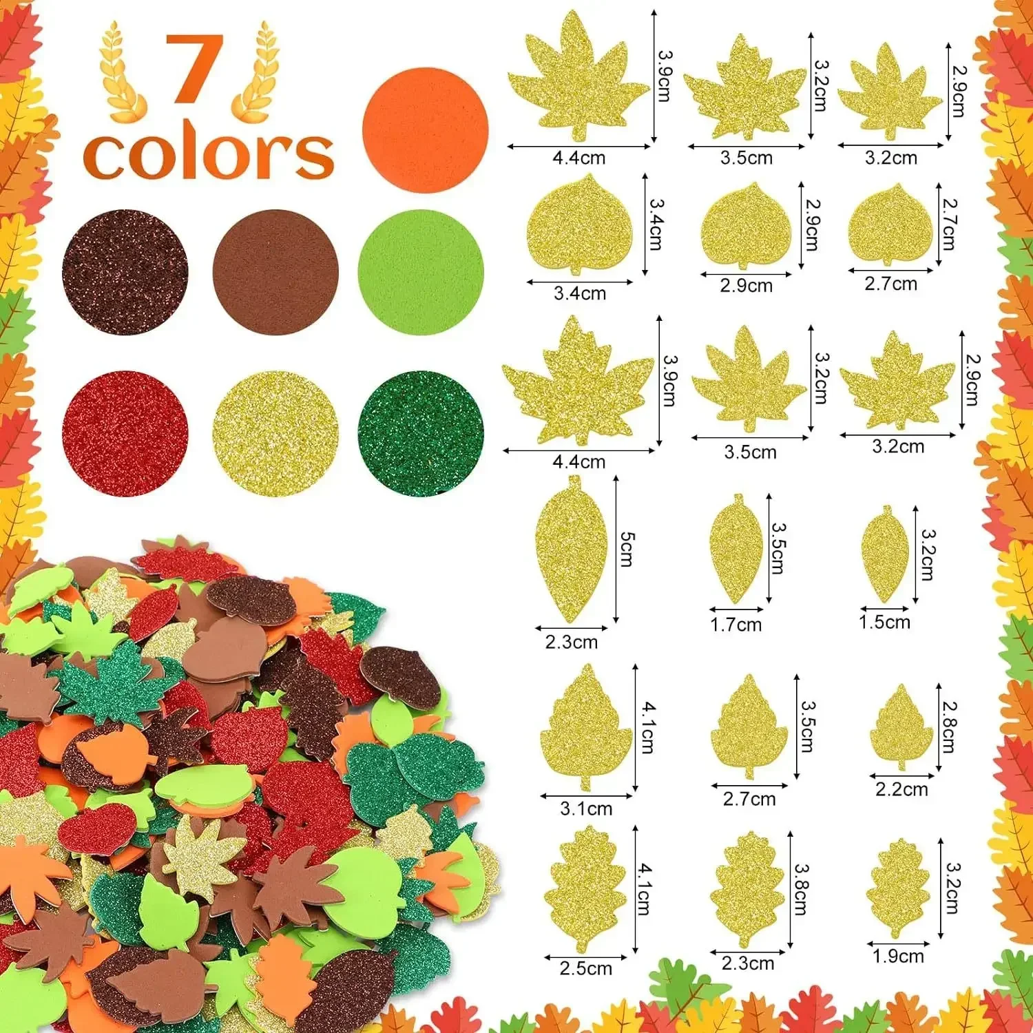 Thanksgiving, Fall Craft Kit F - Art Craft With Leaves avaliação e preço