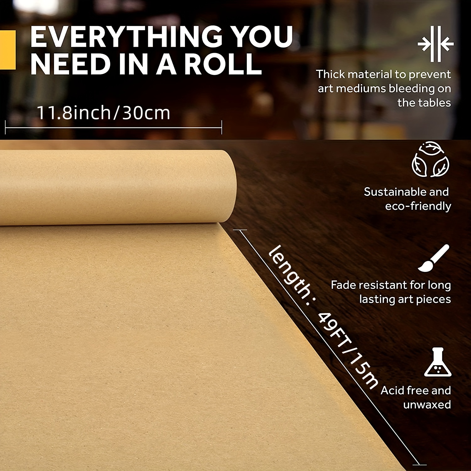 Kraft Paper Roll Ideal For Pac - Art Craft Board avaliação e preço