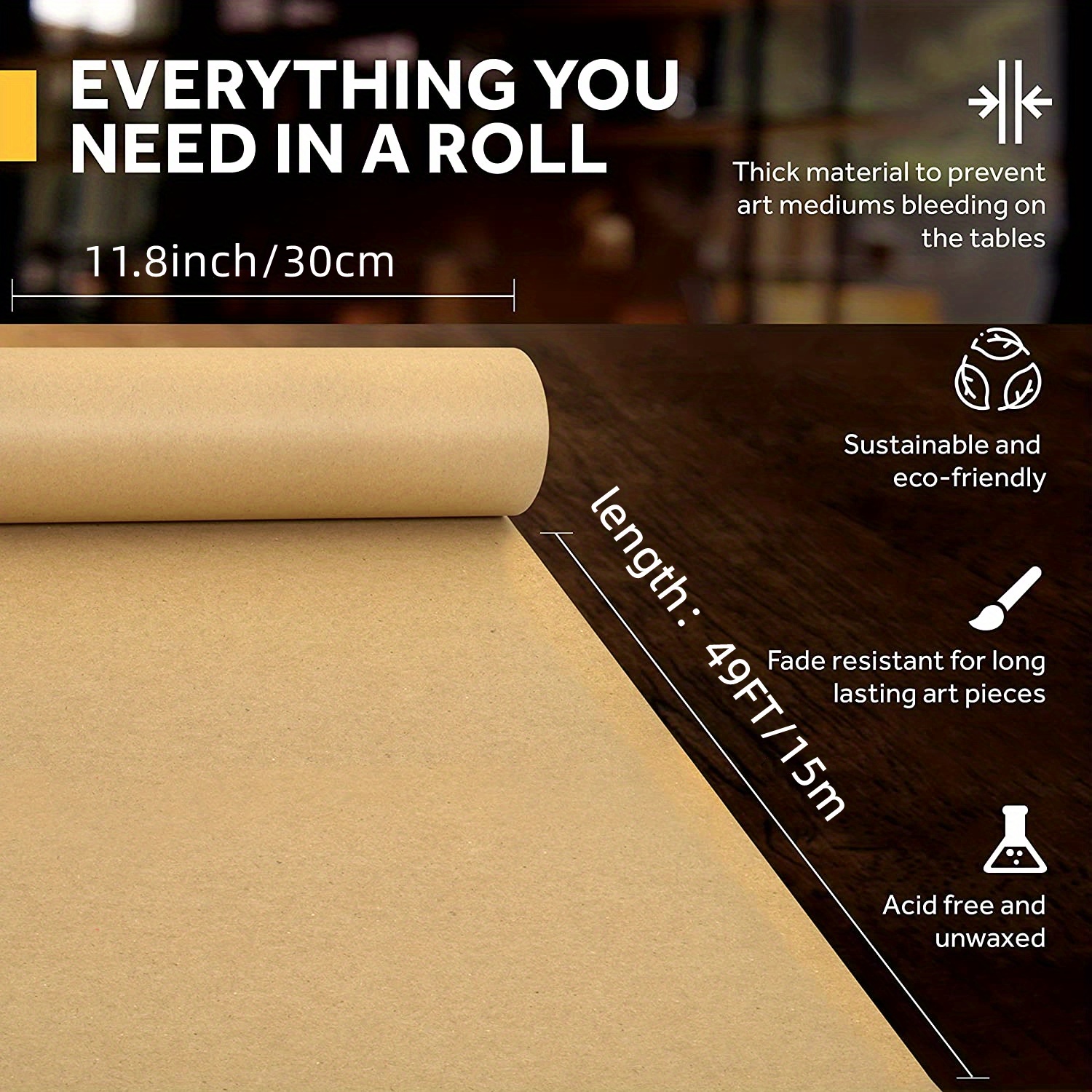 Kraft Paper Roll Ideal For Pac - Art Craft Board avaliação e preço