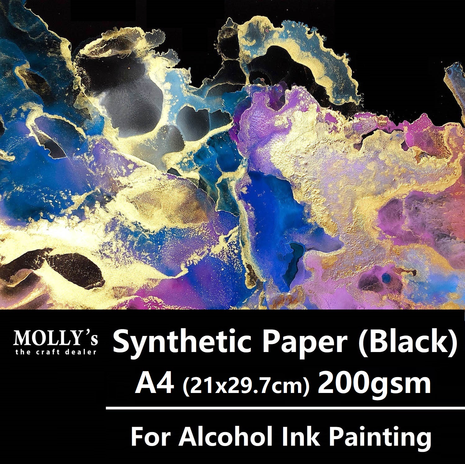 Alcohol Ink Paper A4 Black Smo - Artwork Craft avaliação e preço