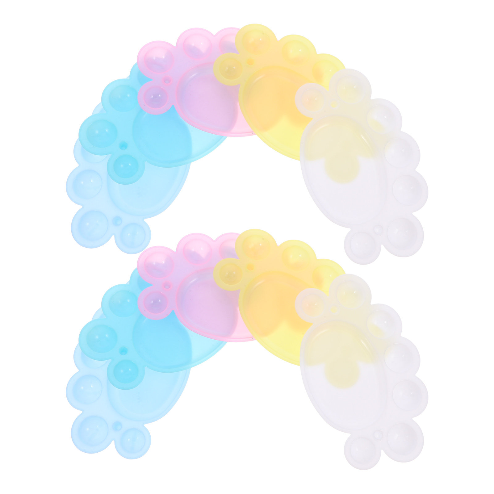 10Pcs Foot Shaped Plastic Pain - Art Craft Store avaliação e preço