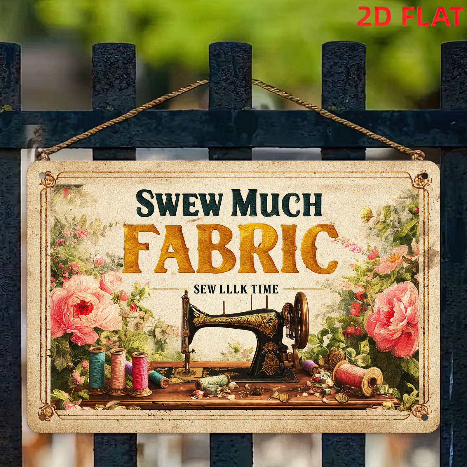 2D Flat Inch Retro Sewing Mach - Art Craft Shop avaliação e preço