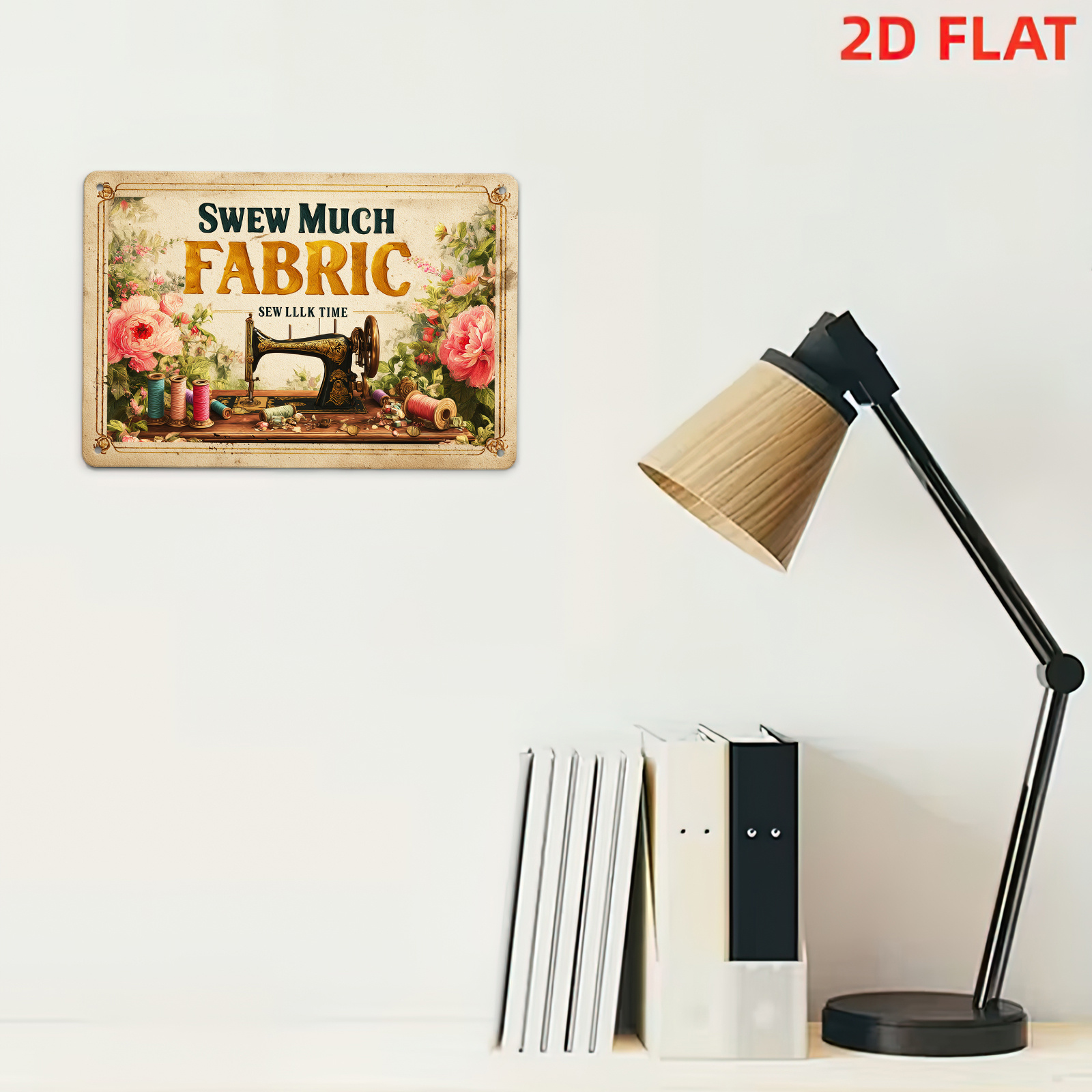 2D Flat Inch Retro Sewing Mach - Art Craft Shop avaliação e preço