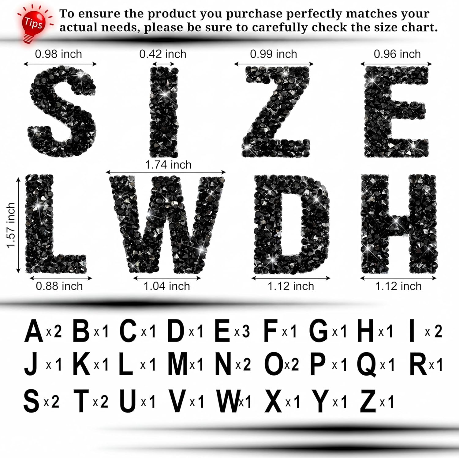 34Pcs Resin Rhinestone Alphabe - Art And Craft Letter Z avaliação e preço