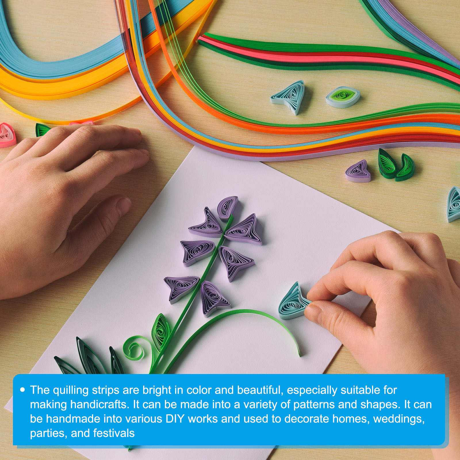 600/840pcs Quilling Strips Pap - Art Quilling Craft avaliação e preço